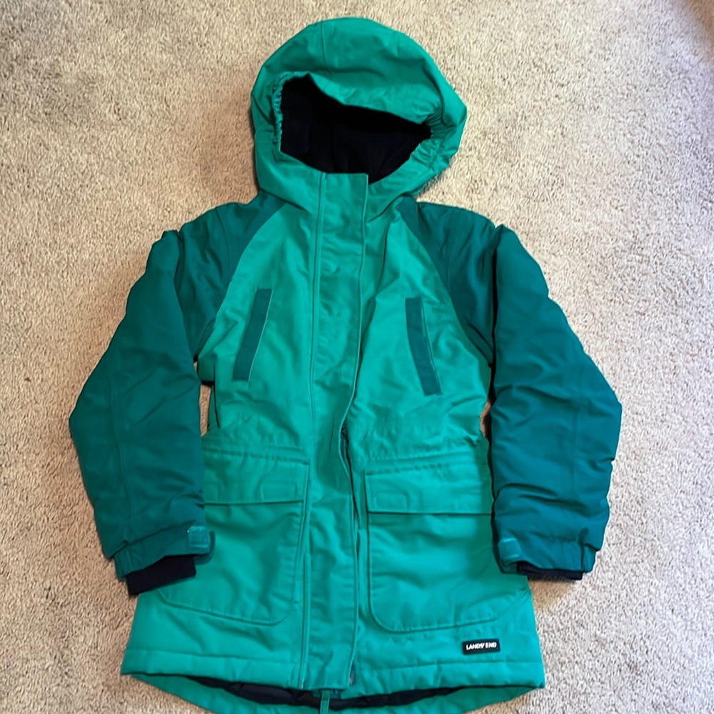 Lands End Girls Teal Squall size M 5-6